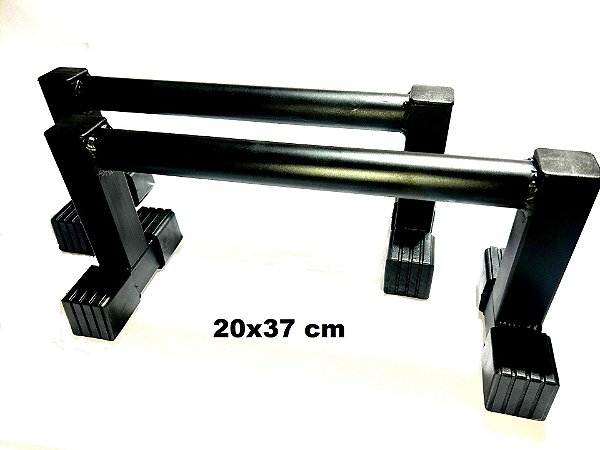 Barra Paralela Chão Calistenia Remada Invertida 20x37cm Par