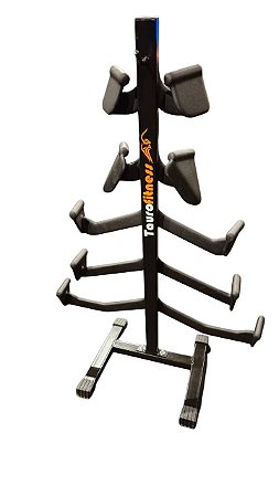 Suporte De Chão Para 5 Puxadores Anatômicos Prateleira Academia Condominio Taurofitness