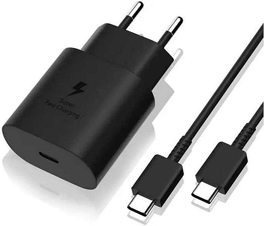 CARREGADOR RÁPIDO COM CABO TIPO C SAMSUNG