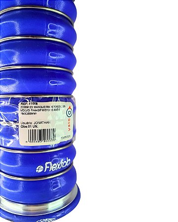 Mangueira Intercooler Volvo Fh440/Fm/D13 13 Anéis (84x385mm) 20589123 DISA