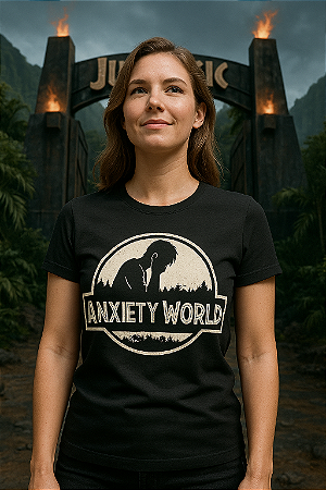 Camiseta Anxiety World Presença Offline Premium