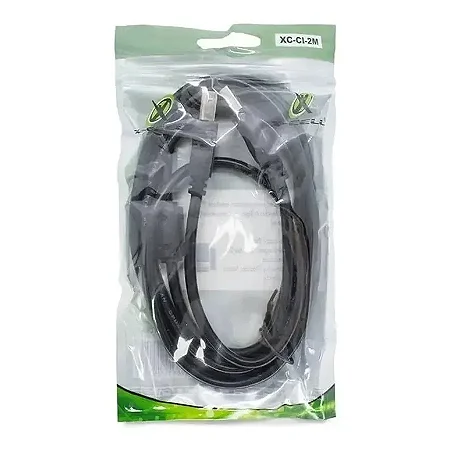 Cabo Usb Para Impressora 2 Metros Xc-ci-2m X-cell Cor Preto