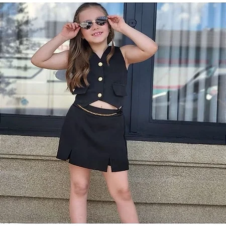 Conjunto  Blogueirinha Alfaiataria -  Infantil e Juvenil