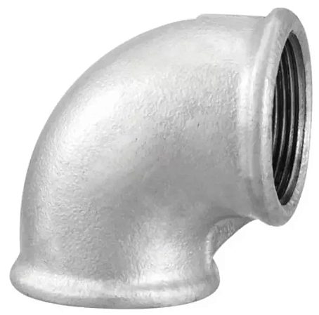 Cotovelo 90° Galvanizado 1'' Polegada Bsp Fêmea