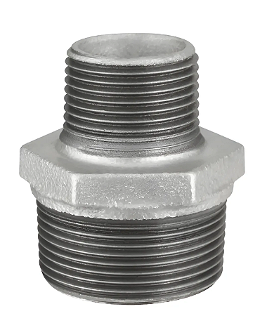 Niple Duplo de Redução 1.1/2 x 1" BSP Galvanizado