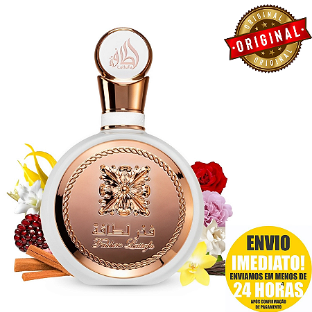 Perfume Lattafa Fakhar Rose Eau de Parfum Feminino - 100ml, Frutado e Floral