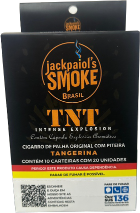 Display Palheiro Jack Paiol Ultra Premium TNT Tangerina C/ Piteira