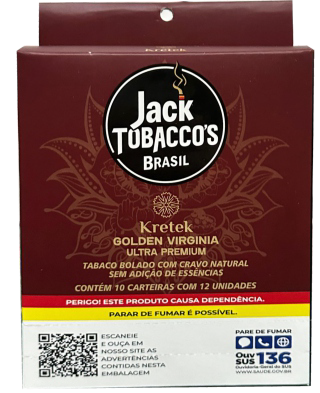 Display Jack Tabac Bolado Kretec / Cravo C/ Filtro