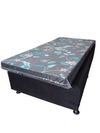 Colchao Densidade 20+ Base Box Solteiro Novo