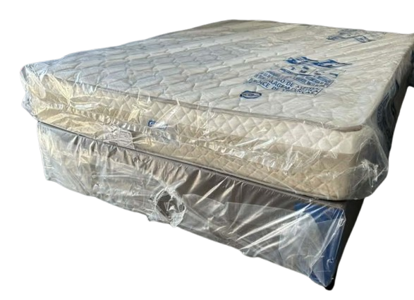 Kit Colchao Gazin C/ Molas Ensacadas + Base Box Casal, Novo