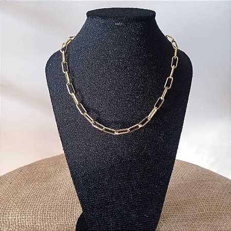 Gargantilha Elo Cartier Fina Feminina Banhado Ouro 18k Antialergico