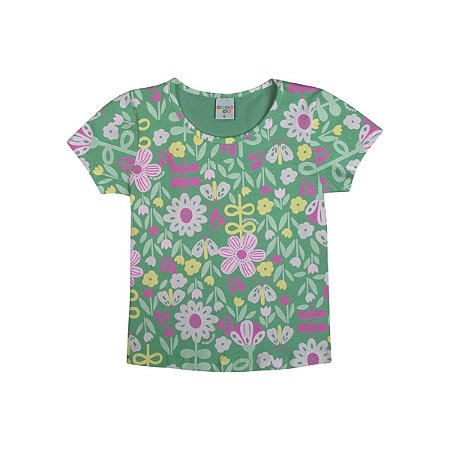 Blusa Estampada Cotton Verde