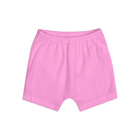 Bermuda Meia Malha Rosa Aurora