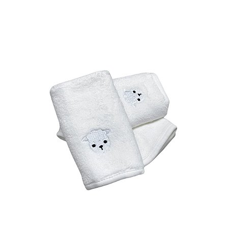 Kit Babita Power Sec com 3 babadores Ovelha Branco