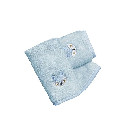 Kit Babita Power Sec com 3 babadores Raposa Azul