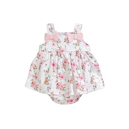 Macacão Curto Suedine Feminino Rosa