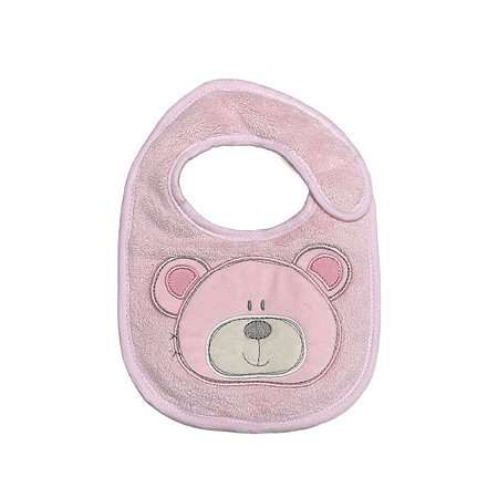 Babador Power Sec Animado Urso Rosa