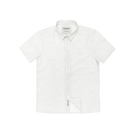 Camisa Casual Manga Curta Off White