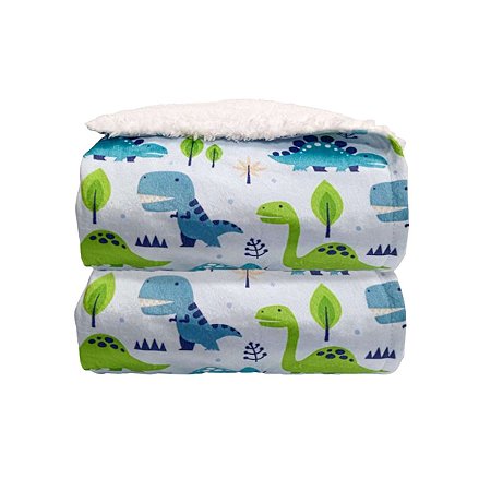 Cobertor Sherpan Printed Dino