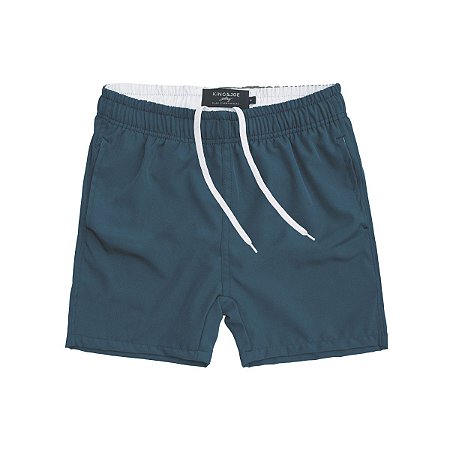 Shorts Nylon Liso Azul Marinho