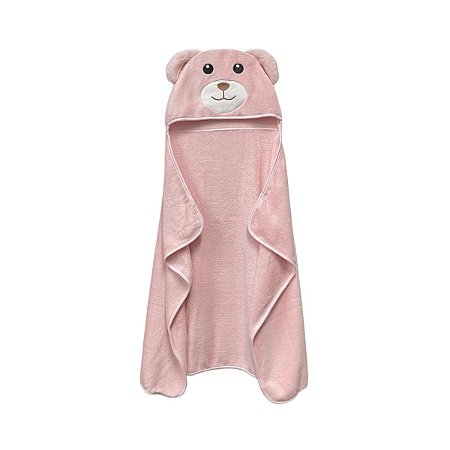 Toalha Power Sec Animada Cachorro Rosa