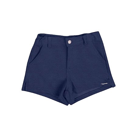 Shorts Comfy Molecotton Denim Azul Marinho