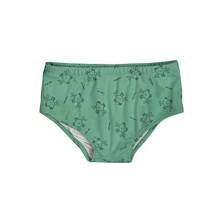 Sunga Tradicional Malha Proteção UV Verde