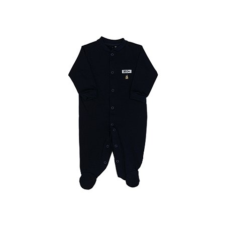 Macacão Pingente Ursinho Azul Marinho