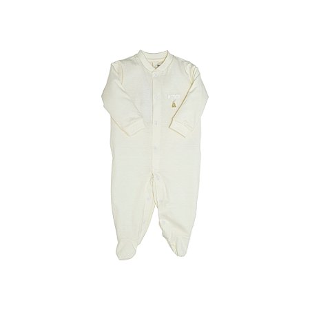 Macacão Pingente Ursinho Off White