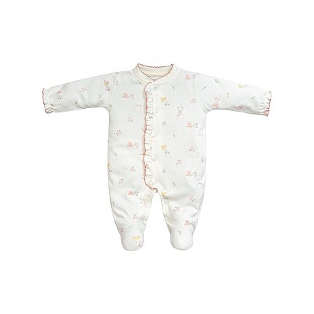 Macacão Longo Estampado Suedine Pima Rosê