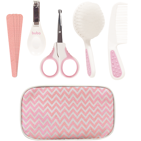 Kit Cuidados com Estojo Rosa