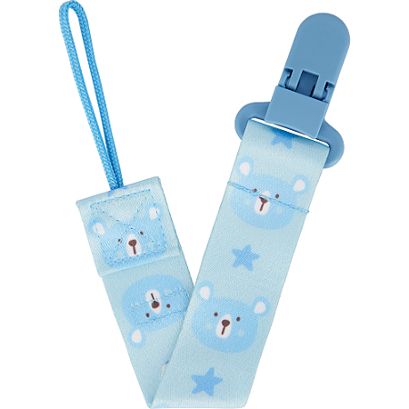 Prendedor de Chupeta Ursinho Azul