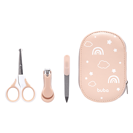 Kit Manicure com Estojo Rosa