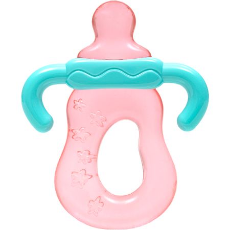 Mordedor com Água Mamadeira Rosa