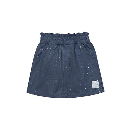 Shorts/Saia Azul Jeans Escuro