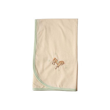 Cueiro Malha Cavalos Verde Menta