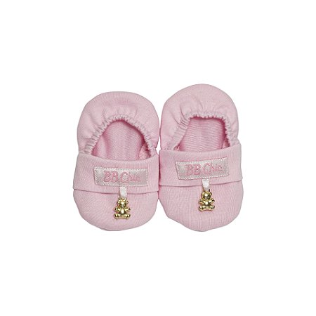 Pantufa Pingente Ursinho Rosa Bebê