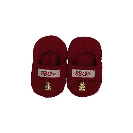 Pantufa Pingente Ursinho Vermelho