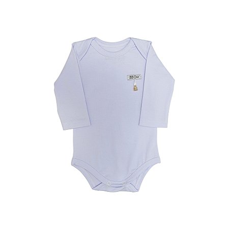 Body Pingente Ursinho Manga Longa Branco