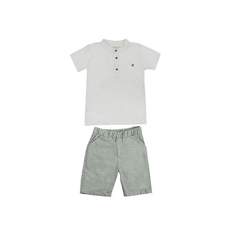 Conjunto Camiseta e Short Nature Off White