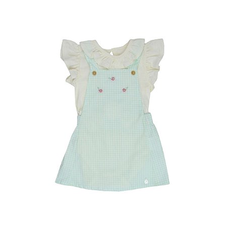 Jardineira com Body Perfect Verde