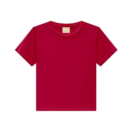 Camiseta Básica Meia Malha Vermelho