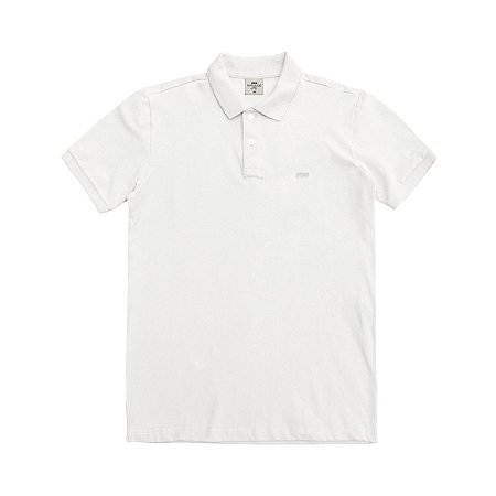 Camiseta Polo Suedine Lisa Off White