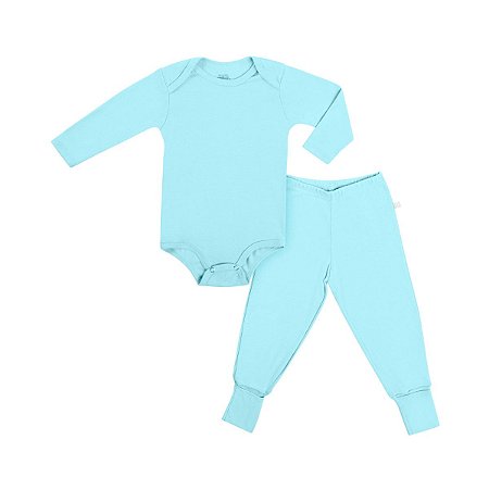 Conjunto Body e Culote Básico Ribana 100% Algoão