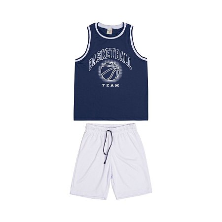 Conjunto Basketball Machão Proteção UV e Bermuda Dry