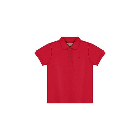 Camiseta Polo Infantil Lisa em Suedine