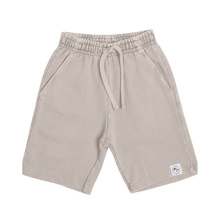 Bermuda Waves Moletom Estonado Bege