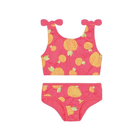 Biquini Infantil Top e Calcinha Frutas