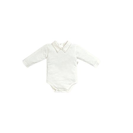 Body Gola Bordada Masculino Off White