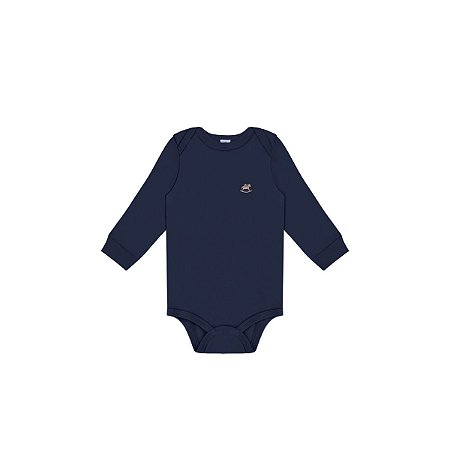 Body Bebê Manga Longa em Suedine Premium
